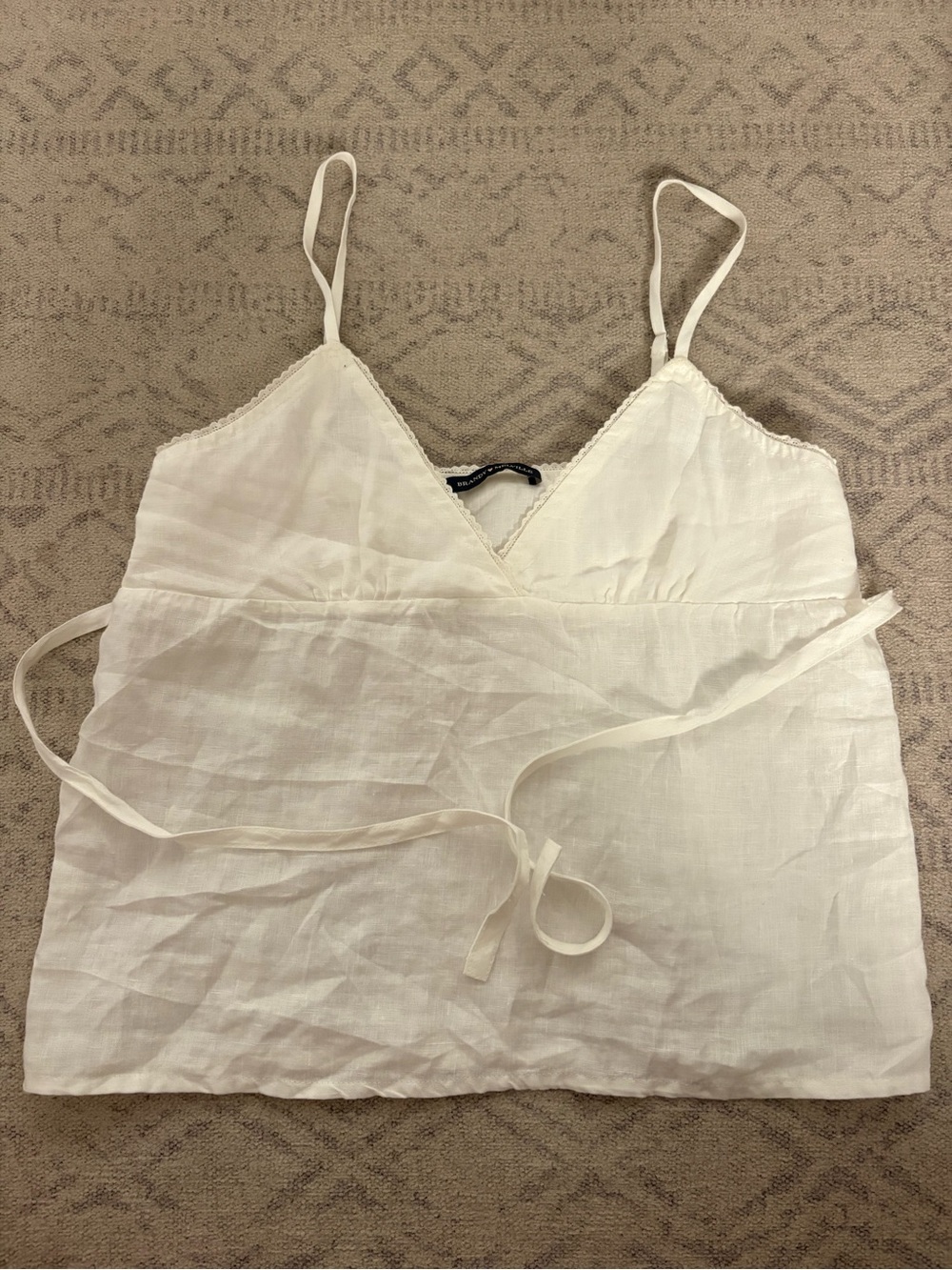 Brandy Melville linen tie tank
